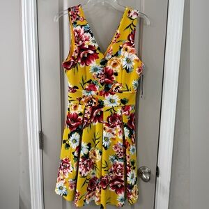 Haute Monde Vibrant Floral Mini Dress
